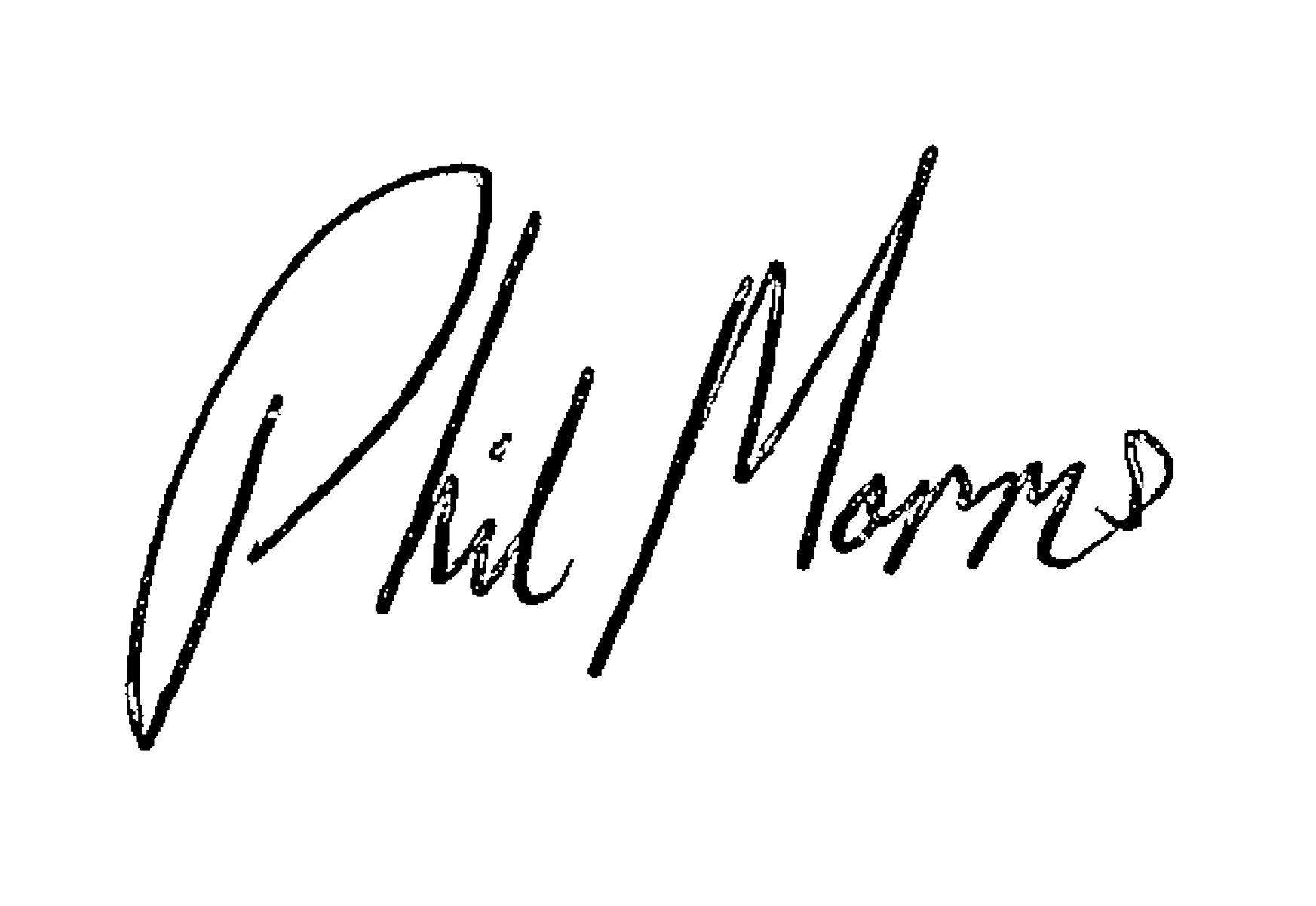 Phil Morris signature